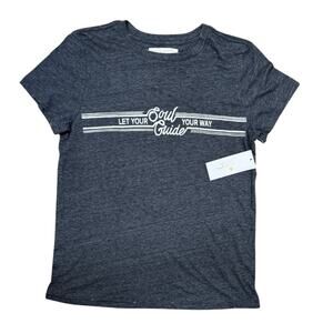 Spiritual Gangster Soul Guide Graphic Tee Charcoal Heather Sz S NWT